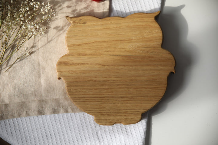 Wooden children's plate "Owl"