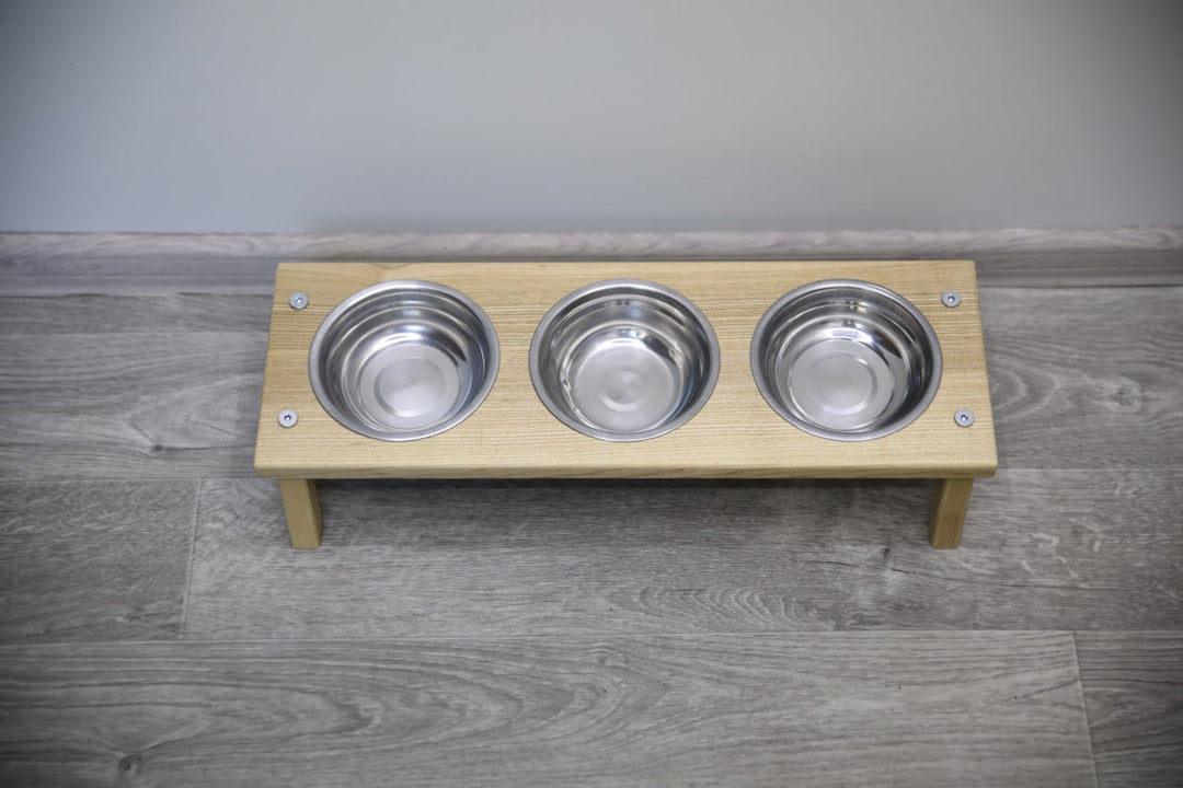 Elevated Cat Bowl Holder - Handmade Raised Dog Feeder