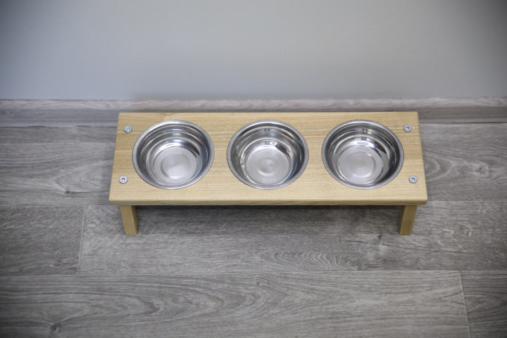 Elevated Cat Bowl Holder - Handmade Raised Dog Feeder