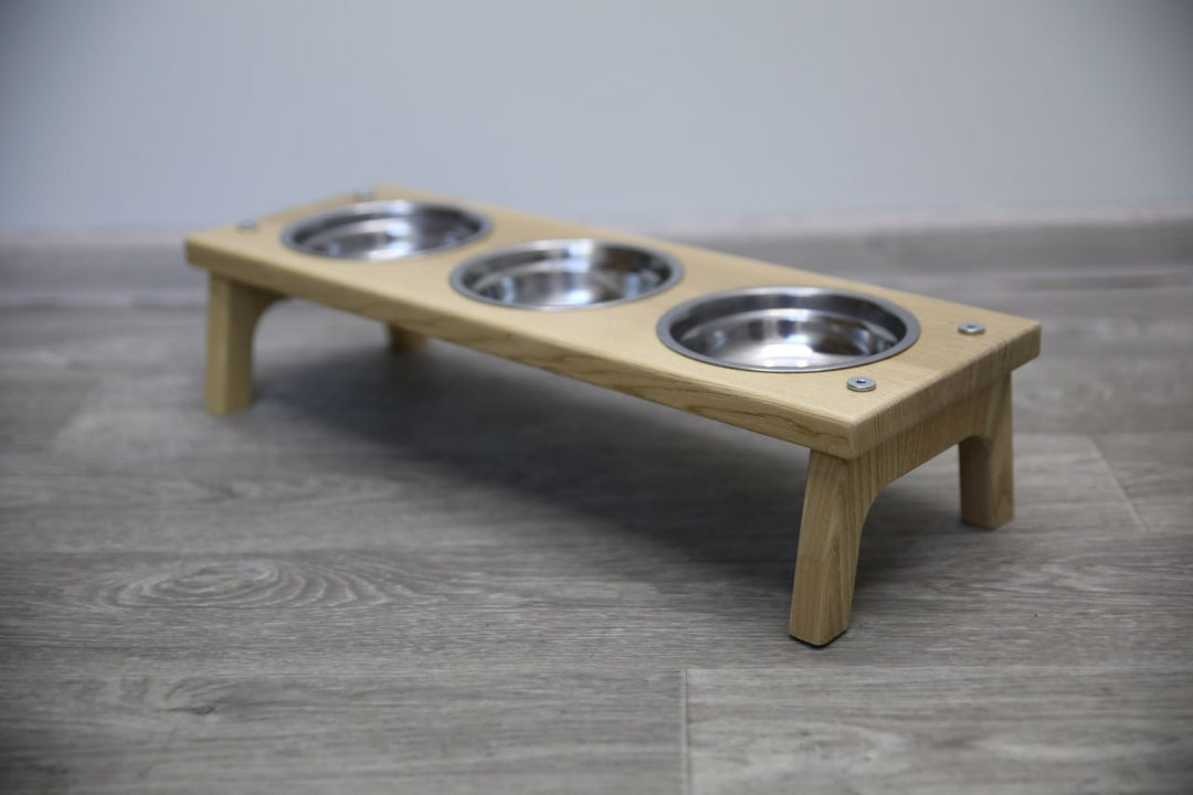 Elevated Cat Bowl Holder - Handmade Raised Dog Feeder