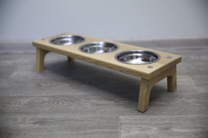 Elevated Cat Bowl Holder - Handmade Raised Dog Feeder