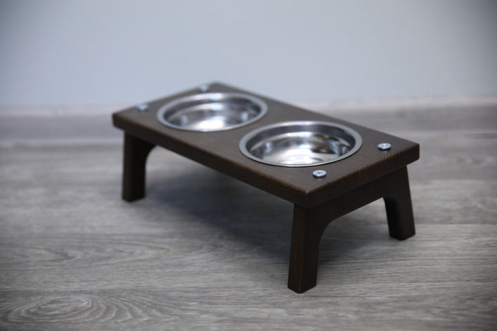 Elevated Cat Bowl Holder - Handmade Raised Dog Feeder