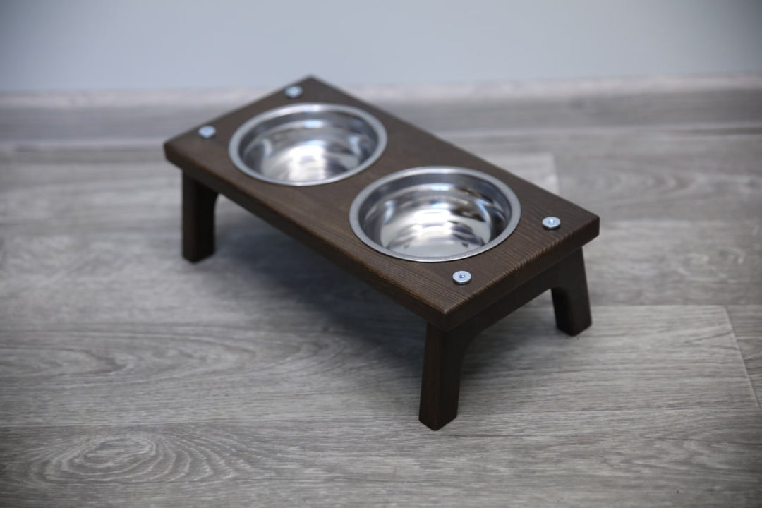Elevated Cat Bowl Holder - Handmade Raised Dog Feeder