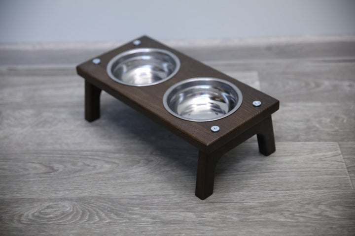 Elevated Cat Bowl Holder - Handmade Raised Dog Feeder