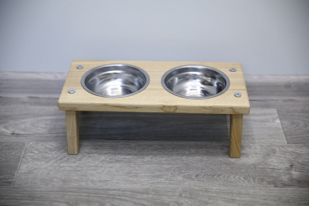 Elevated Cat Bowl Holder - Handmade Raised Dog Feeder