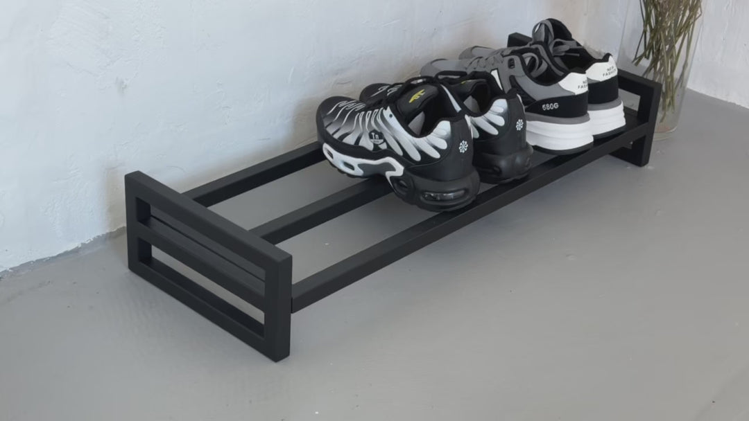 Industrial-Style Shoe Rack with Powder Finish