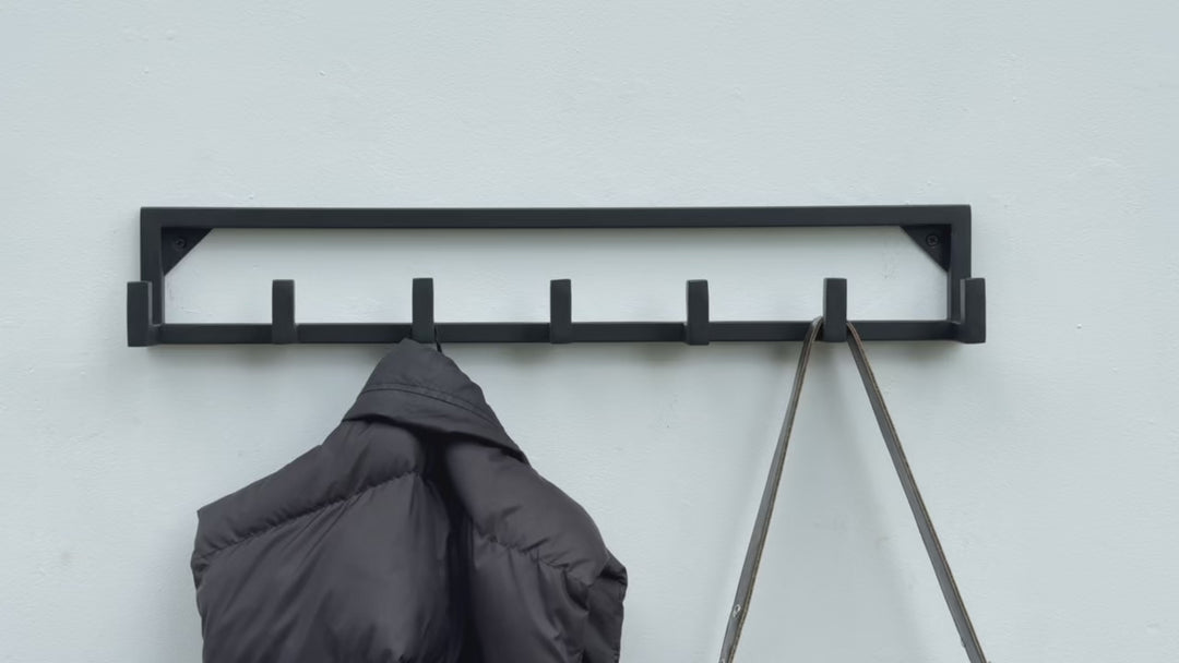 Minimalist Wall Hooks Rack | Modern Metal Coat Hanger