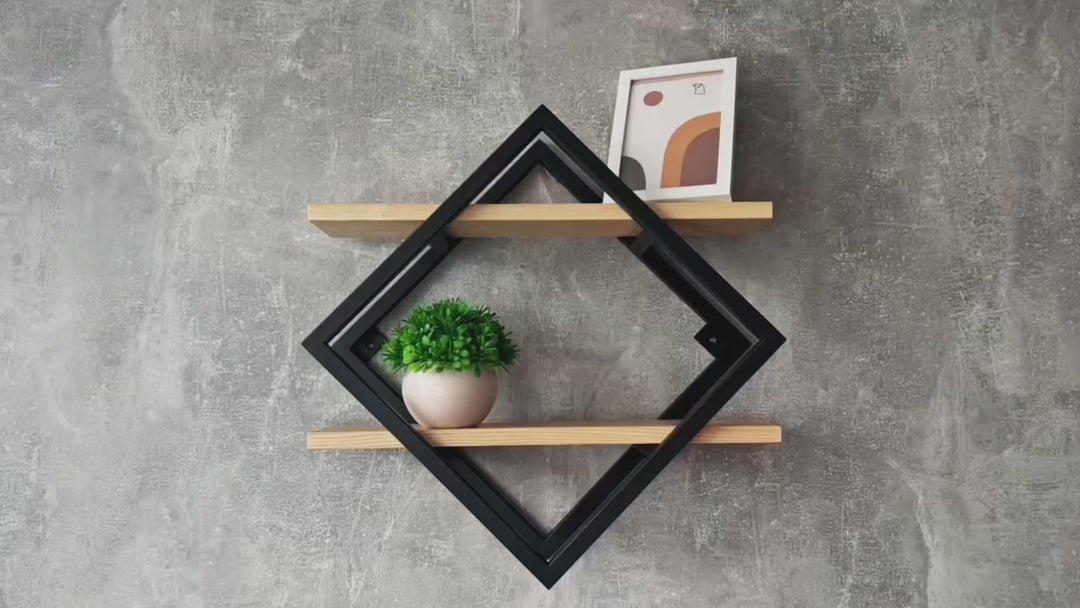 Handcrafted Wood & Metal Shelf – Stylish & Functional