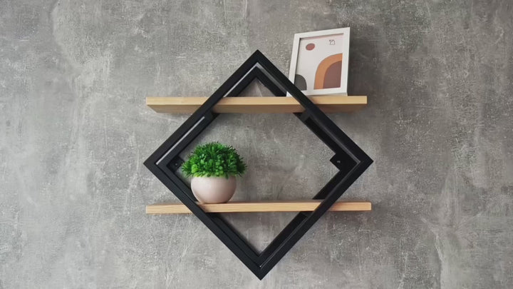 Handcrafted Wood & Metal Shelf – Stylish & Functional