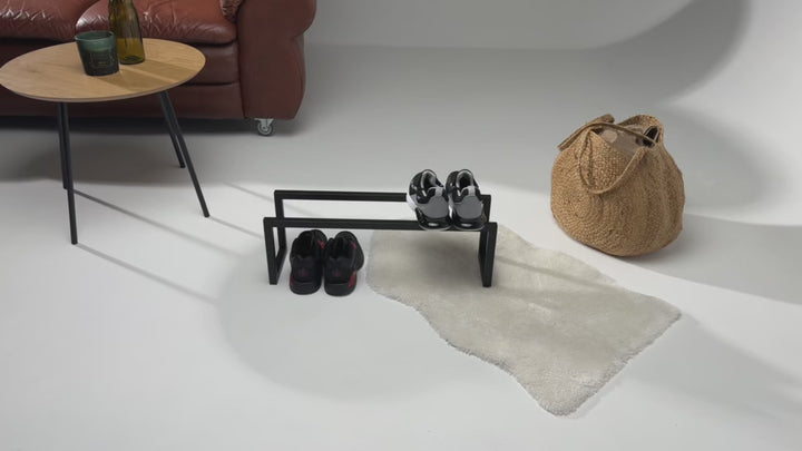 Minimalist Shoe Display Shelf - Floor Shoe Stand