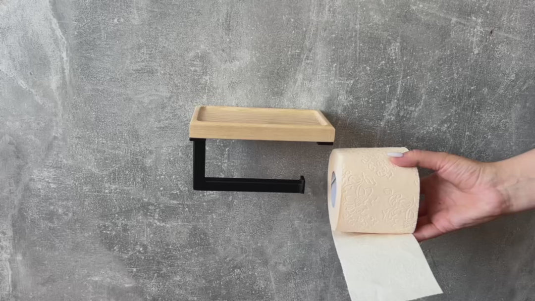 Adhesive Toilet Paper Holder – Easy Installation