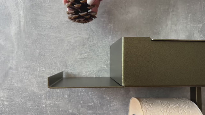 Dual Toilet Paper Holder – Extra Storage Built In
