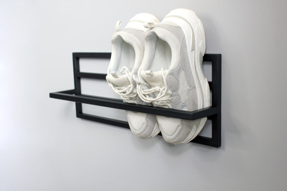 Adjustable-wall-metal-shoe-rack-with-stackable-design-for-more storage.